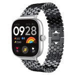 Cinturino per orologio in metallo con texture a squame di pesce xDfind, For Xiaomi Band 10 Pro/9 Pro/Redmi Watch 6/5, For Redmi Watch 3 Active / Watch 3 Lite, For Redmi Watch 3