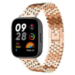 Cinturino per orologio in metallo con texture a squame di pesce xDfind, For Xiaomi Band 10 Pro/9 Pro/Redmi Watch 6/5, For Redmi Watch 3 Active / Watch 3 Lite, For Redmi Watch 3