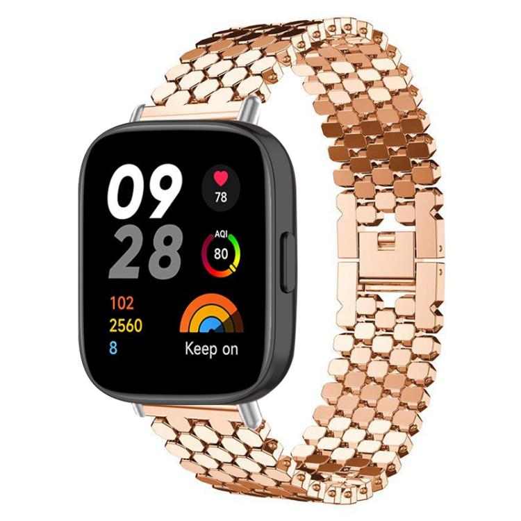 Cinturino per orologio in metallo con texture a squame di pesce xDfind, For Xiaomi Band 10 Pro/9 Pro/Redmi Watch 6/5, For Redmi Watch 3 Active / Watch 3 Lite, For Redmi Watch 3