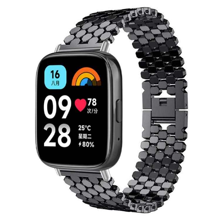 Cinturino per orologio in metallo con texture a squame di pesce xDfind, For Xiaomi Band 10 Pro/9 Pro/Redmi Watch 6/5, For Redmi Watch 3 Active / Watch 3 Lite, For Redmi Watch 3