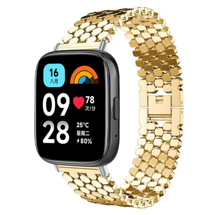 Cinturino per orologio in metallo con texture a squame di pesce xDfind, For Xiaomi Band 10 Pro/9 Pro/Redmi Watch 6/5, For Redmi Watch 3 Active / Watch 3 Lite, For Redmi Watch 3