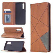 Custodia in pelle magnetica a vibrazione orizzontale con struttura a rombo con supporto, slot per carte e portafoglio, For OPPO Find X2 Lite, For Samsung Galaxy A42 5G