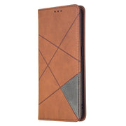 Custodia in pelle magnetica a vibrazione orizzontale con struttura a rombo con supporto, slot per carte e portafoglio, For OPPO Find X2 Lite, For Samsung Galaxy A42 5G
