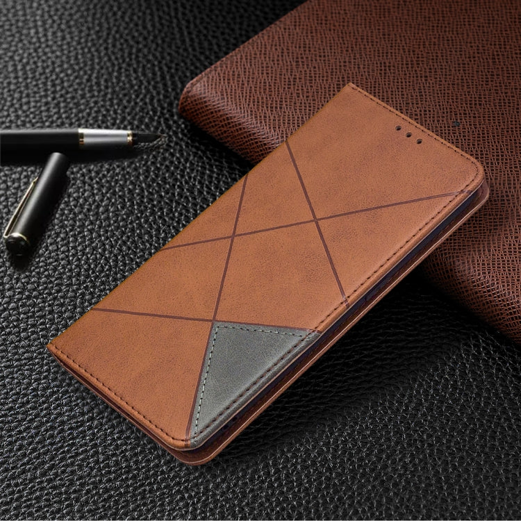 Custodia in pelle magnetica a vibrazione orizzontale con struttura a rombo con supporto, slot per carte e portafoglio, For OPPO Find X2 Lite, For Samsung Galaxy A42 5G
