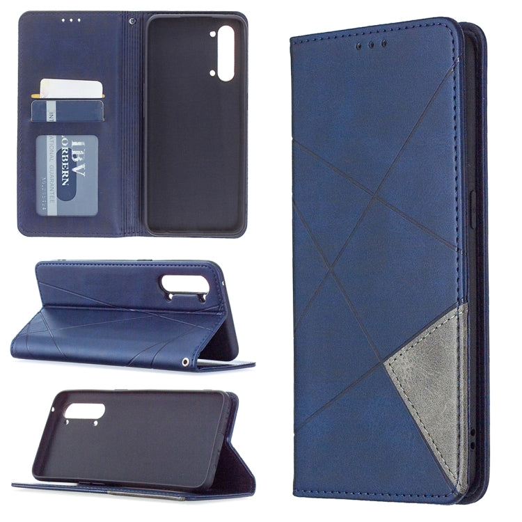 Custodia in pelle magnetica a vibrazione orizzontale con struttura a rombo con supporto, slot per carte e portafoglio, For OPPO Find X2 Lite, For Samsung Galaxy A42 5G