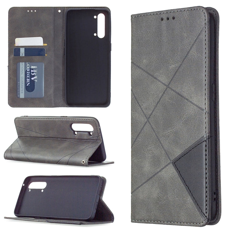 Custodia in pelle magnetica a vibrazione orizzontale con struttura a rombo con supporto, slot per carte e portafoglio, For OPPO Find X2 Lite, For Samsung Galaxy A42 5G