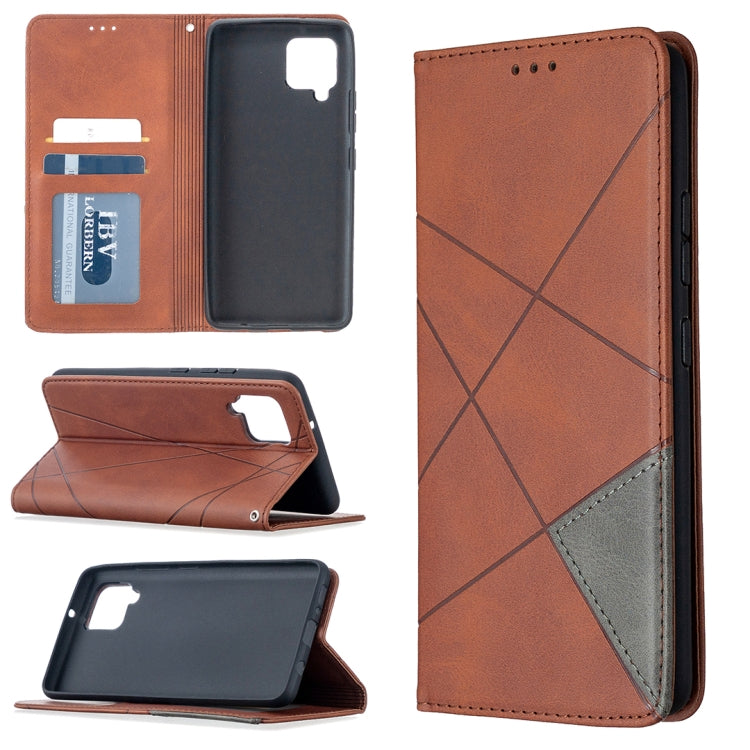 Custodia in pelle magnetica a vibrazione orizzontale con struttura a rombo con supporto, slot per carte e portafoglio, For OPPO Find X2 Lite, For Samsung Galaxy A42 5G