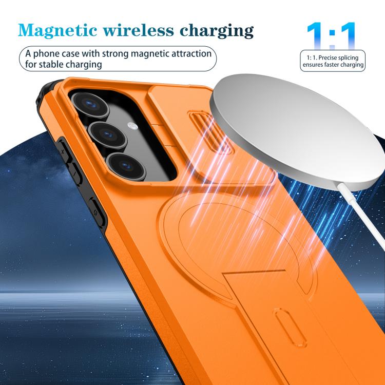 Custodia per telefono con supporto MagSafe scorrevole Camshield, For Samsung Galaxy S25 FE 5G, For Samsung Galaxy S25 Edge 5G, For Samsung Galaxy S25 / S24 5G