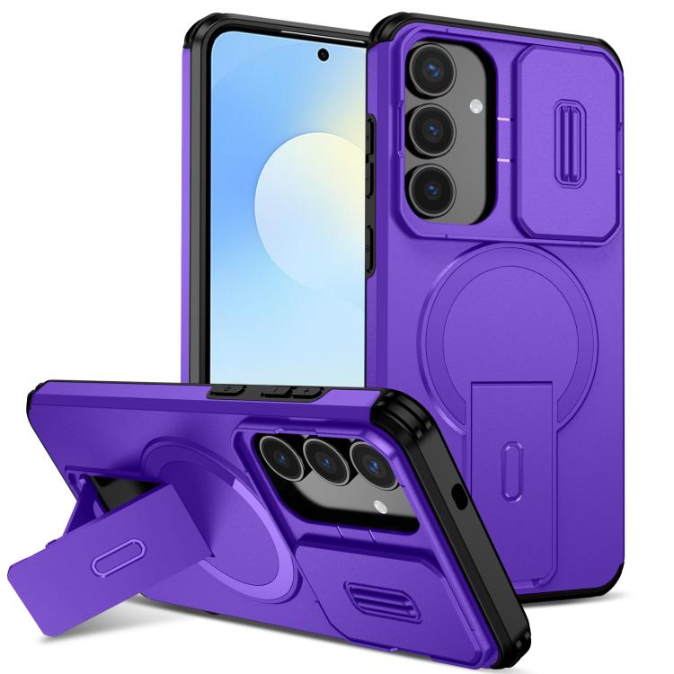 Custodia per telefono con supporto MagSafe scorrevole Camshield, For Samsung Galaxy S25 FE 5G, For Samsung Galaxy S25 Edge 5G, For Samsung Galaxy S25 / S24 5G