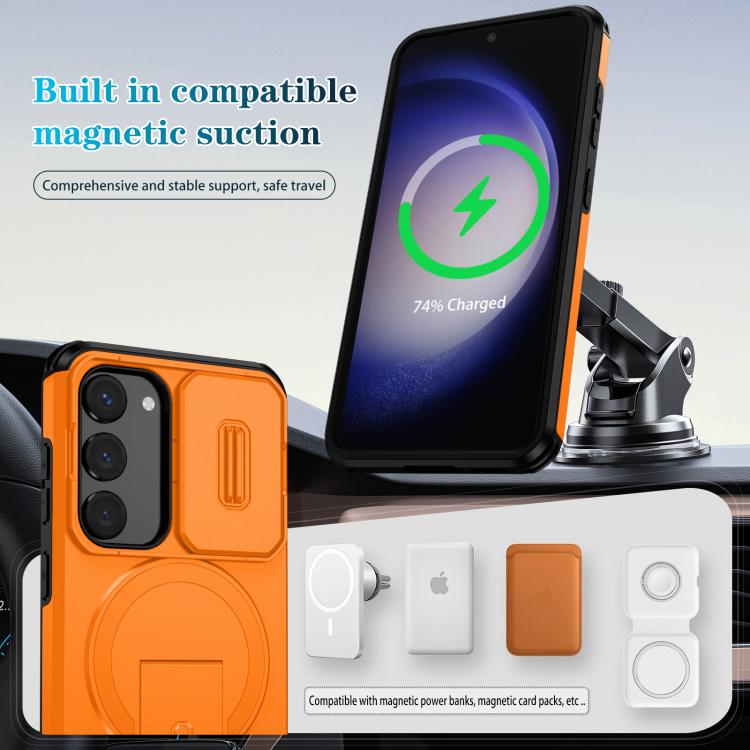 Custodia per telefono con supporto MagSafe scorrevole Camshield, For Samsung Galaxy S23 5G