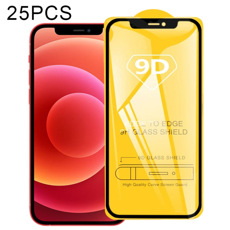 Pellicola vetro temperato 9D per iPhone 12, 12 Mini, 12 Pro