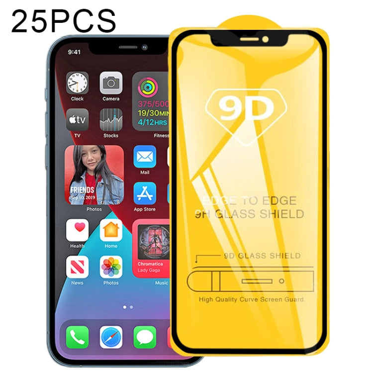 Pellicola vetro temperato 9D per iPhone 12, 12 Mini, 12 Pro