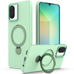 Custodia per telefono ibrida in TPU e PC con anello girevole Gen1.5, For Samsung Galaxy A07 / M17e / F07e / A08, For Samsung Galaxy A17 / A26 / F17 / A18, For Samsung Galaxy A37 5G, For Samsung Galaxy A57 5G