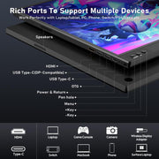 P161A11D 16.1 inch 1080P Portable Monitor Gaming Extended Screen, 16.1 inch 1080P