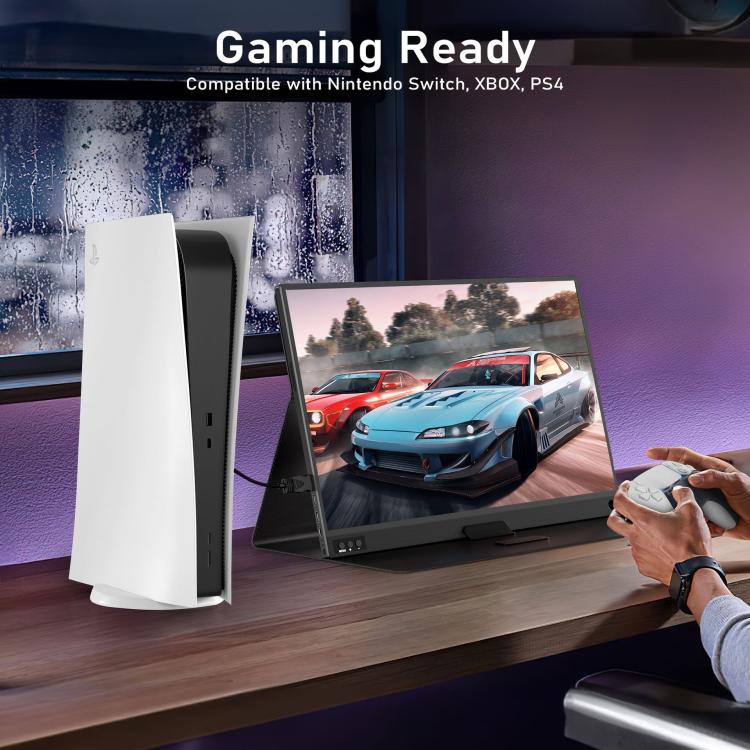 P161A11D 16.1 inch 1080P Portable Monitor Gaming Extended Screen, 16.1 inch 1080P