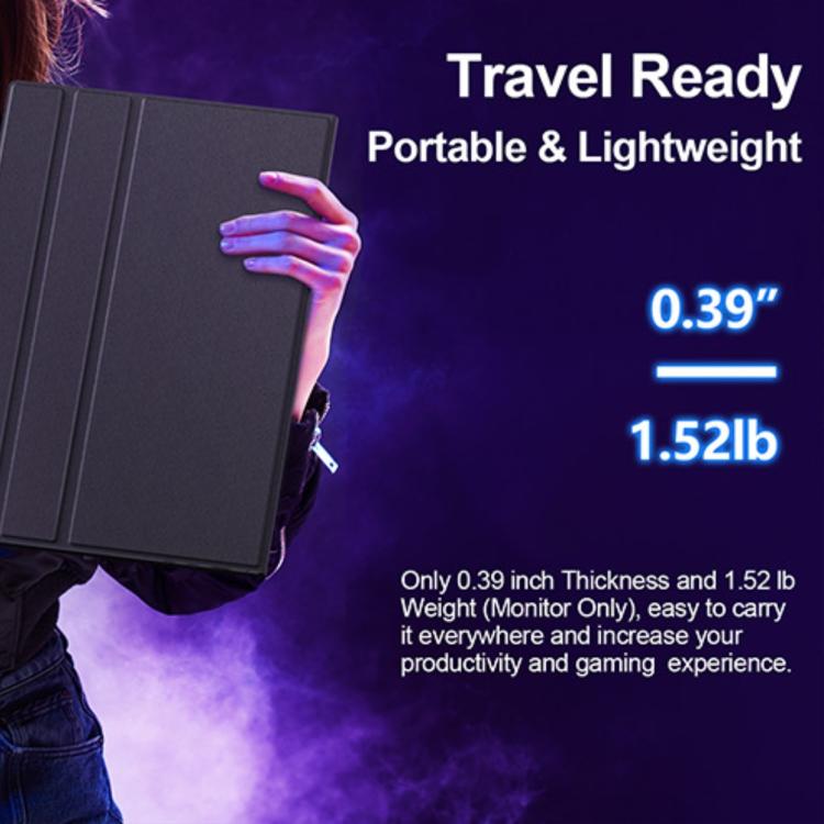 P160Q16BWG 16 inch 2.5K Portable Monitor 120Hz Gaming Extended Screen, 16 inch 2.5K 120Hz