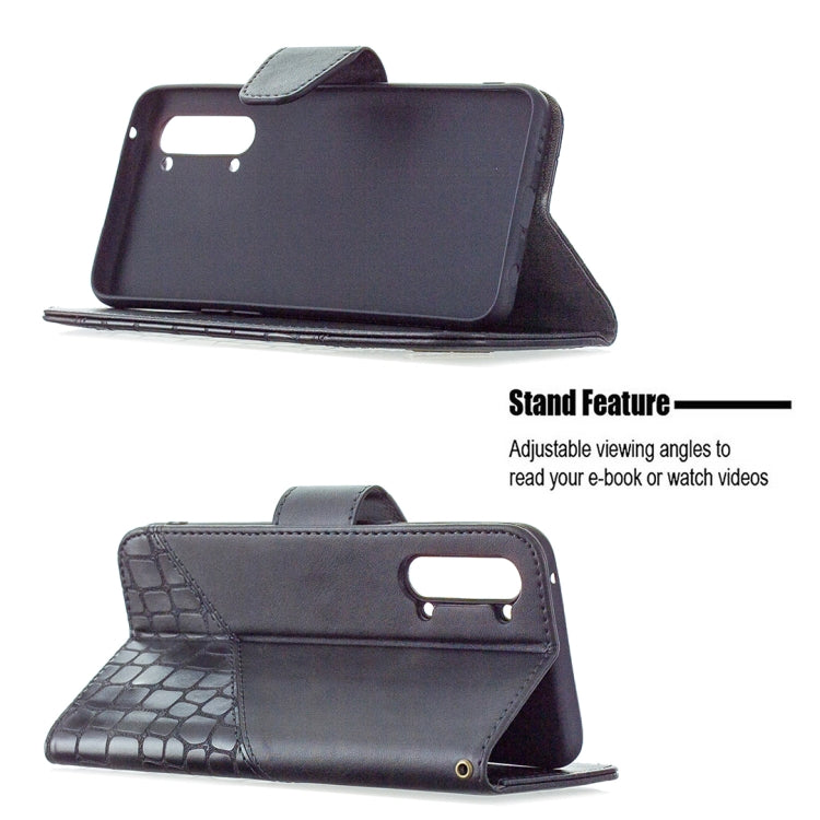 Custodia in pelle sintetica a vibrazione orizzontale con trama in coccodrillo abbinata con portafoglio, supporto e slot per carte, For OPPO Find X2 Lite, For Samsung Galaxy A42 5G