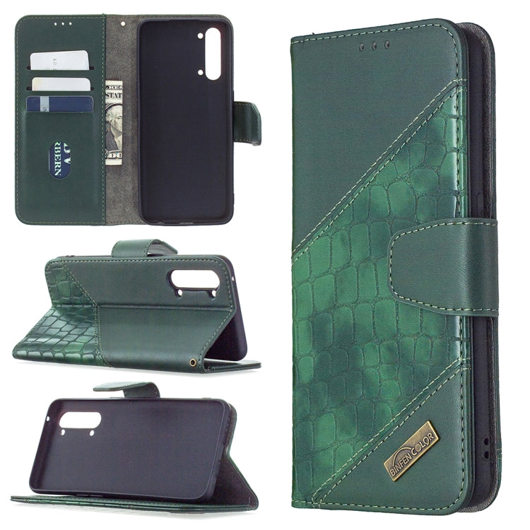 Custodia in pelle sintetica a vibrazione orizzontale con trama in coccodrillo abbinata con portafoglio, supporto e slot per carte, For OPPO Find X2 Lite, For Samsung Galaxy A42 5G