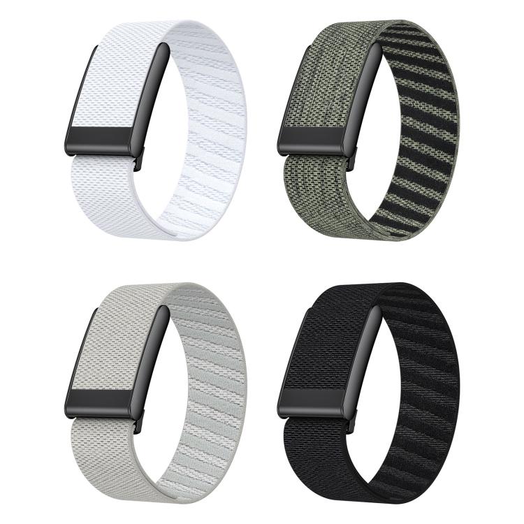 Cinturino per orologio sportivo xDfind in nylon elastico con motivo twill e fibbia nera, ideale per lo sport., For WHOOP 5.0 Standard Version