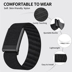 Cinturino per orologio sportivo xDfind in nylon elastico con motivo twill e fibbia nera, ideale per lo sport., For WHOOP 5.0 Standard Version