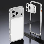 Custodia Armor con telaio in metallo antiscivolo su entrambi i lati e copriobiettivo., For iPhone 17 Pro Max, For iPhone 17 Pro, For iPhone 17, For iPhone 16 Pro Max