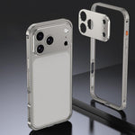 Custodia Armor con telaio in metallo antiscivolo su entrambi i lati e copriobiettivo., For iPhone 17 Pro Max, For iPhone 17 Pro, For iPhone 17, For iPhone 16 Pro Max