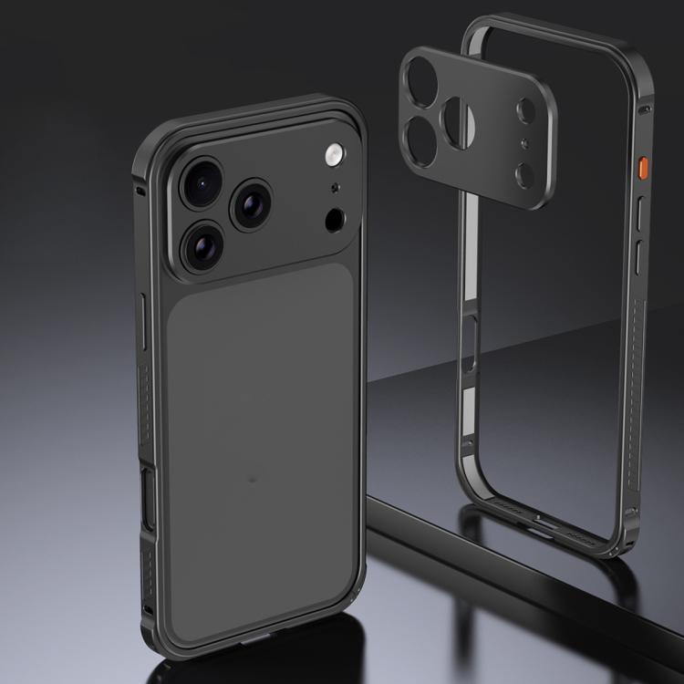 Custodia Armor con telaio in metallo antiscivolo su entrambi i lati e copriobiettivo., For iPhone 17 Pro Max, For iPhone 17 Pro, For iPhone 17, For iPhone 16 Pro Max