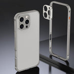 Custodia Armor con telaio in metallo antiscivolo su entrambi i lati e copriobiettivo., For iPhone 17 Pro Max, For iPhone 17 Pro, For iPhone 17, For iPhone 16 Pro Max