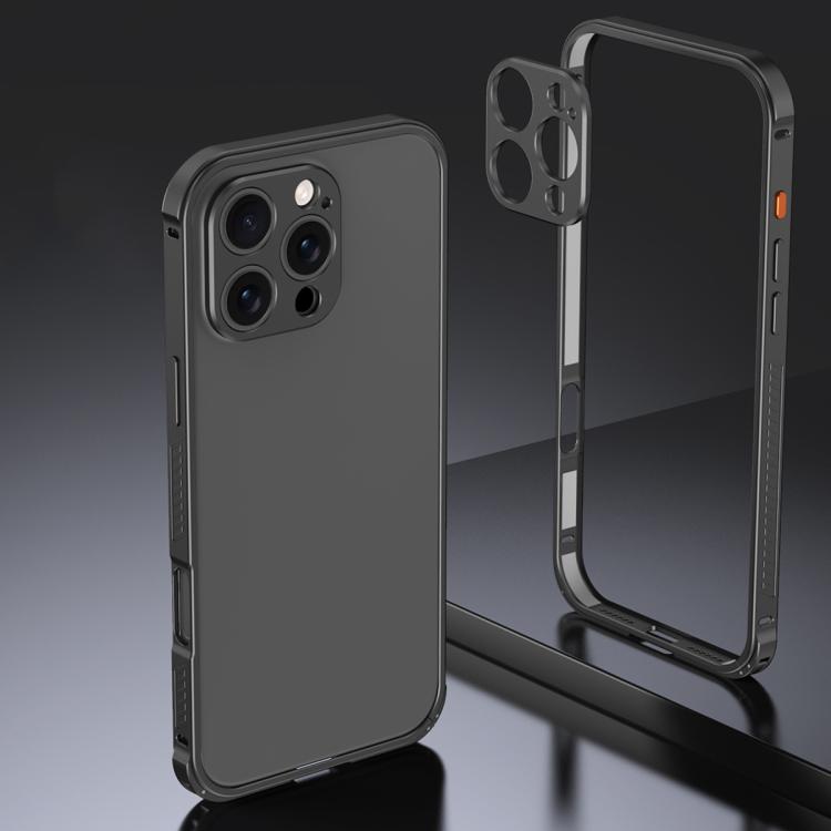 Custodia Armor con telaio in metallo antiscivolo su entrambi i lati e copriobiettivo., For iPhone 17 Pro Max, For iPhone 17 Pro, For iPhone 17, For iPhone 16 Pro Max