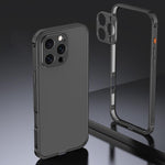Custodia Armor con telaio in metallo antiscivolo su entrambi i lati e copriobiettivo., For iPhone 16 Pro, For iPhone 16