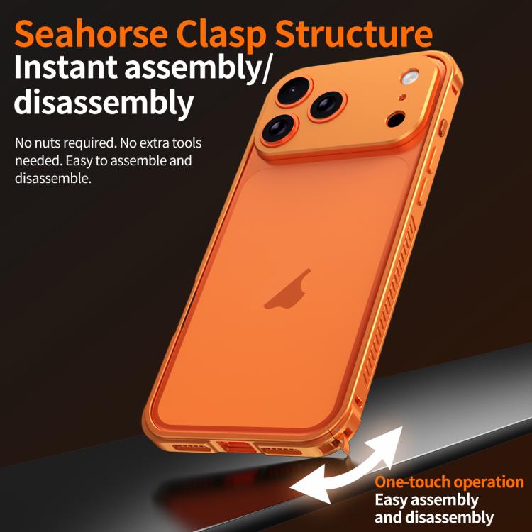 Custodia Armor con telaio in metallo antiscivolo su entrambi i lati e copriobiettivo., For iPhone 16 Pro, For iPhone 16