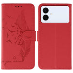 Custodia per telefono in pelle con motivo a piume e texture litchi, For Samsung Galaxy S26 Edge 5G