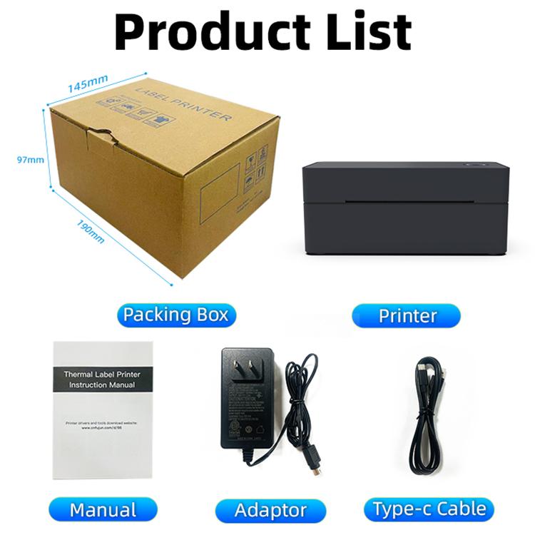 Stampante termica per etichette e codici a barre POS-9260, AU Plug, EU Plug, US Plug, UK Plug