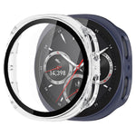 Cover protettiva per orologio xDfind con pellicola temperata integrata e finitura satinata in PC., For Samsung Galaxy Watch8 44mm, For Samsung Galaxy Watch8 40mm