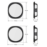 Cover protettiva per orologio xDfind con pellicola temperata integrata e finitura satinata in PC., For Samsung Galaxy Watch8 44mm, For Samsung Galaxy Watch8 40mm