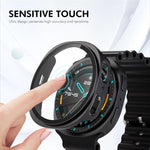 Cover protettiva per orologio xDfind con pellicola temperata integrata e finitura satinata in PC., For Samsung Galaxy Watch8 44mm, For Samsung Galaxy Watch8 40mm