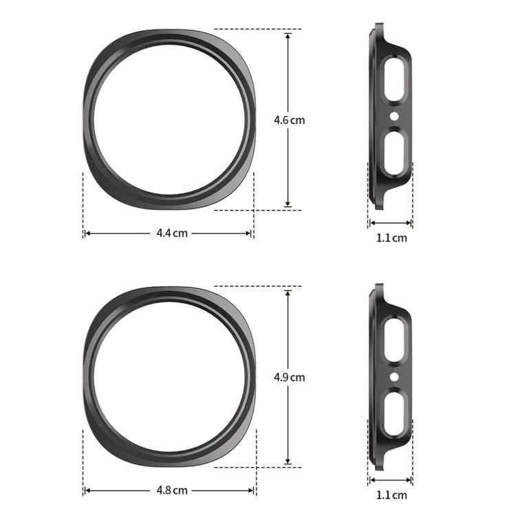 xDfind PC Hollow Half Cover per orologio, For Samsung Galaxy Watch8 Classic 46mm, For Samsung Galaxy Watch8 44mm