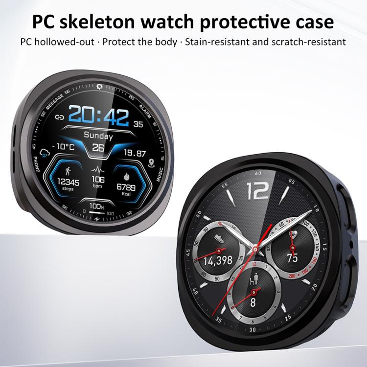 xDfind PC Hollow Half Cover per orologio, For Samsung Galaxy Watch8 Classic 46mm, For Samsung Galaxy Watch8 44mm