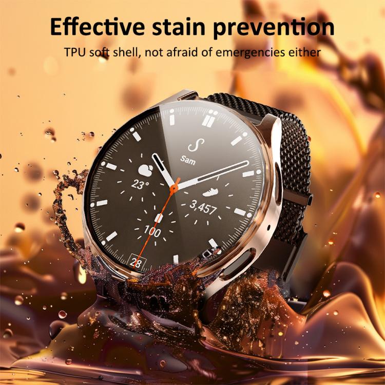 Cover per orologio xDfind con pellicola temperata e TPU integrato, For Samsung Galaxy Watch7 44mm