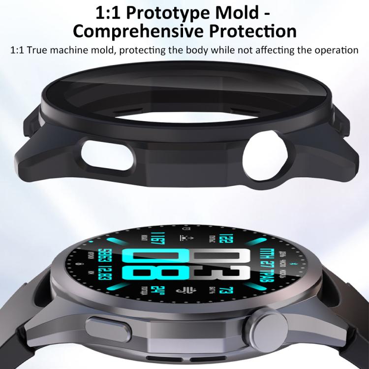 xDfind Cover protettiva per orologio con pellicola temperata a gradiente integrata nel PC, For Huawei Watch GT 6 Pro 46mm, For Huawei Watch GT 6 46mm