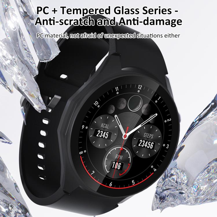 xDfind Cover protettiva per orologio con pellicola temperata a gradiente integrata nel PC, For Huawei Watch GT 6 Pro 46mm, For Huawei Watch GT 6 46mm