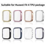 Cover protettiva per orologio xDfind con pellicola temperata e TPU integrato., For Huawei Watch Fit 4 Pro, For Huawei Watch Fit 4
