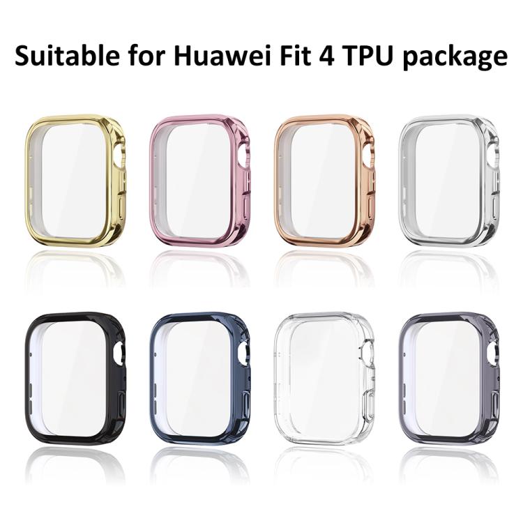 Cover protettiva per orologio xDfind con pellicola temperata e TPU integrato., For Huawei Watch Fit 4 Pro, For Huawei Watch Fit 4