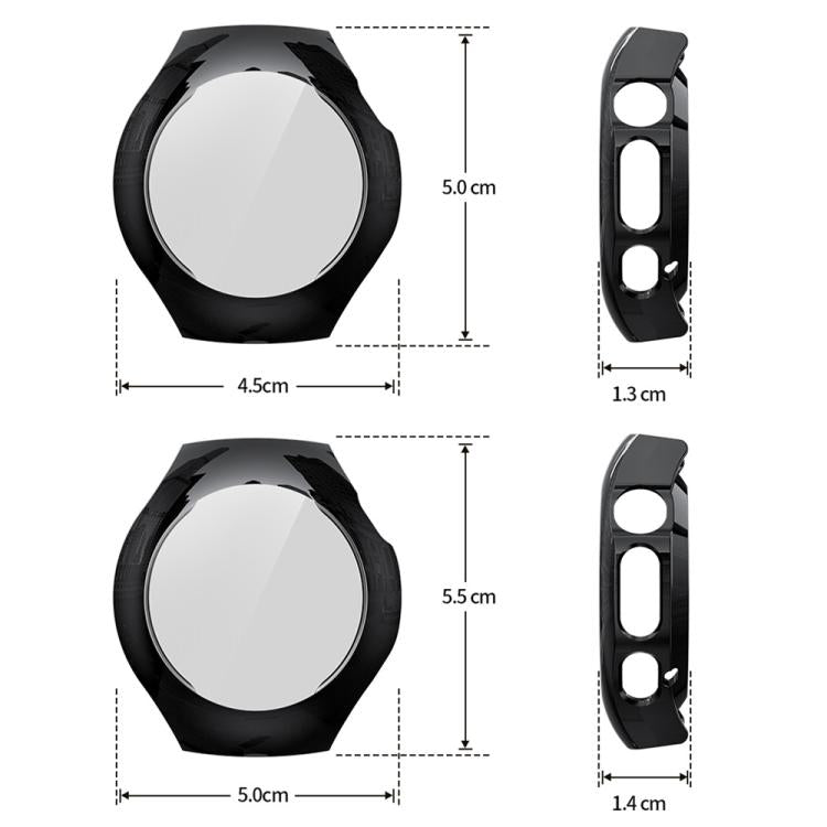 Cover protettiva per orologio xDfind con pellicola temperata e TPU integrato., For Huawei Watch 5 42mm, For Huawei Watch 5 46mm