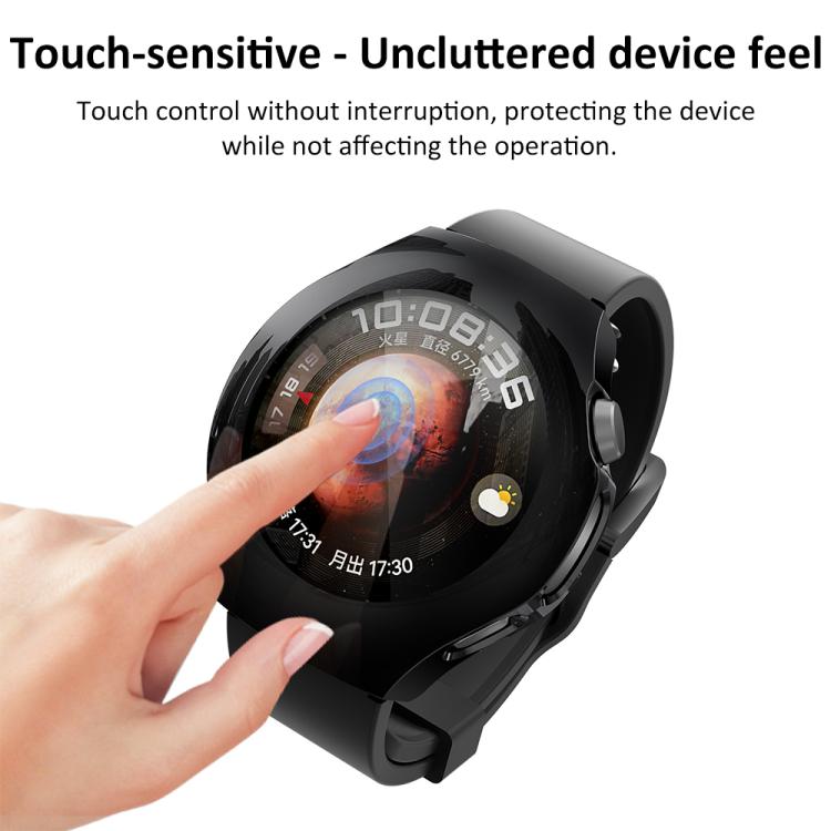 Cover protettiva per orologio xDfind con pellicola temperata e TPU integrato., For Huawei Watch 5 42mm, For Huawei Watch 5 46mm