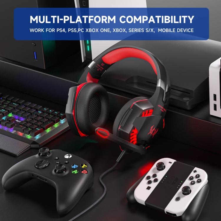 Cuffie da gioco cablate KOTION EACH G2000 con luce LED