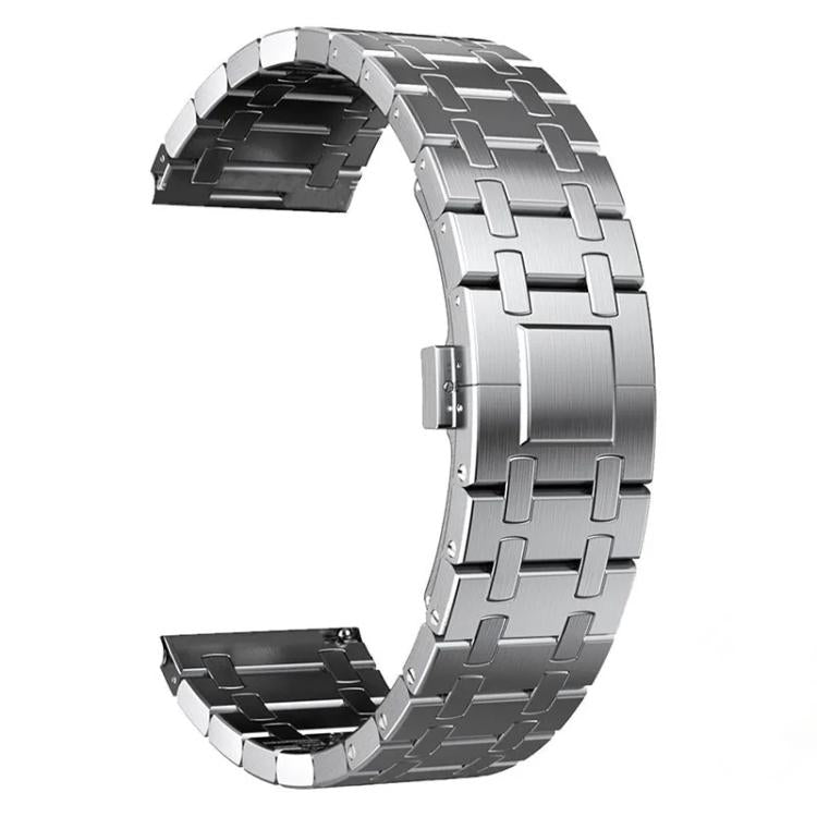 Cinturino per orologio in lega di titanio con fibbia a farfalla., 22mm
