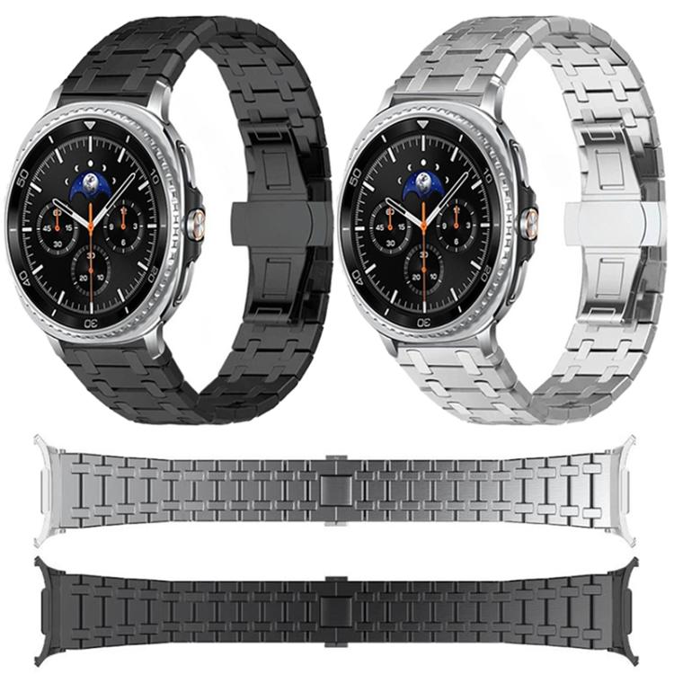 Cinturino per orologio in lega di titanio con fibbia a farfalla., For Samsung Galaxy Watch Ultra 47mm / Ultra 2025, For Samsung Galaxy Watch8 / Watch8 Classic