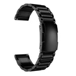 Cinturino per orologio in lega di titanio con fibbia a tartaruga e cinque perline, 22mm