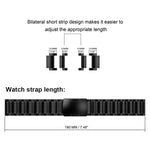 Cinturino per orologio in lega di titanio con fibbia a tartaruga e cinque perline, 22mm